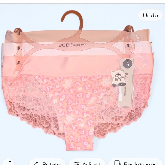 BCBGeneration Pink Lace Panties Set - Picture 1 of 1
